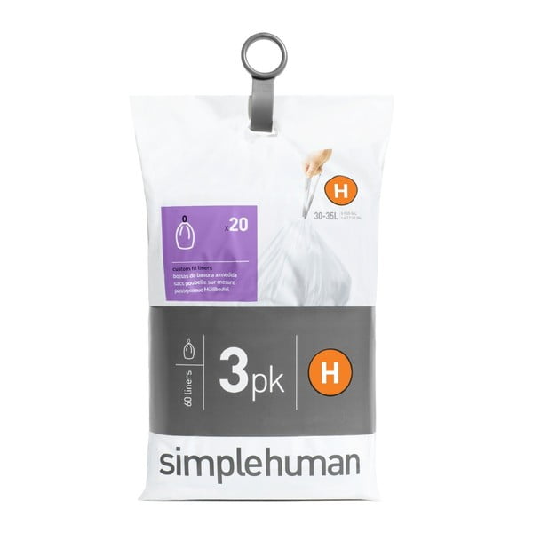Торби за боклук 60 бр. 35 л H - simplehuman