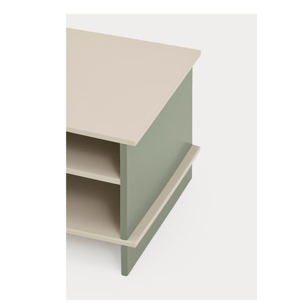 Зелено и кремаво нощно шкафче с рафтове Inari – Teulat-image-3