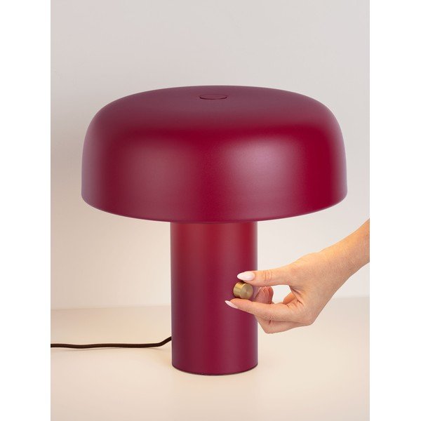 Бордо метална LED затъмняваща се настолна лампа (височина 31 cm) Noelia – Nova Luce-image-1
