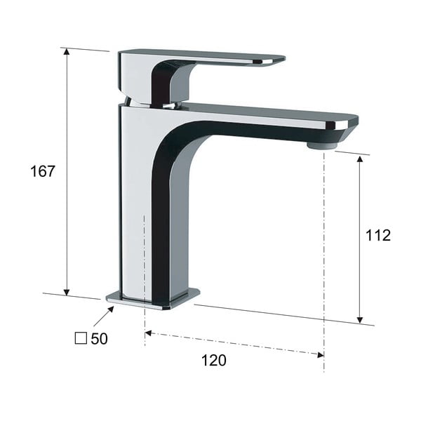 Стояща батерия за мивка в златист цвят Spy – Sapho-image-3