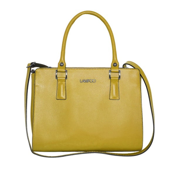 Žlutá kožená kabelka Lampoo Clubbo