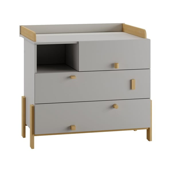 Светлосива маса за преобличане Cube - Pinio-image-2