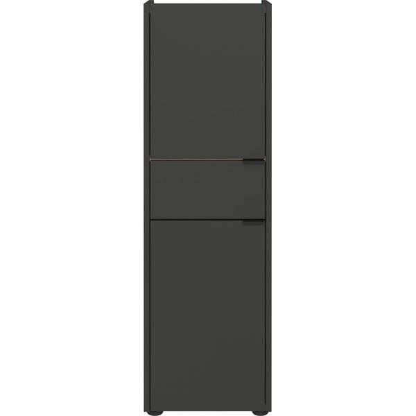 Антрацитен висок шкаф за баня 34x111 cm Forano – Germania