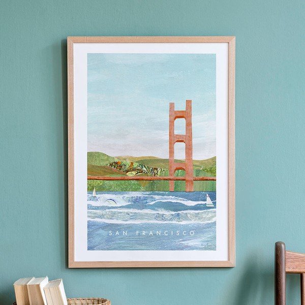Плакат II, 30 x 40 cm San Francisco - Travelposter-image-2