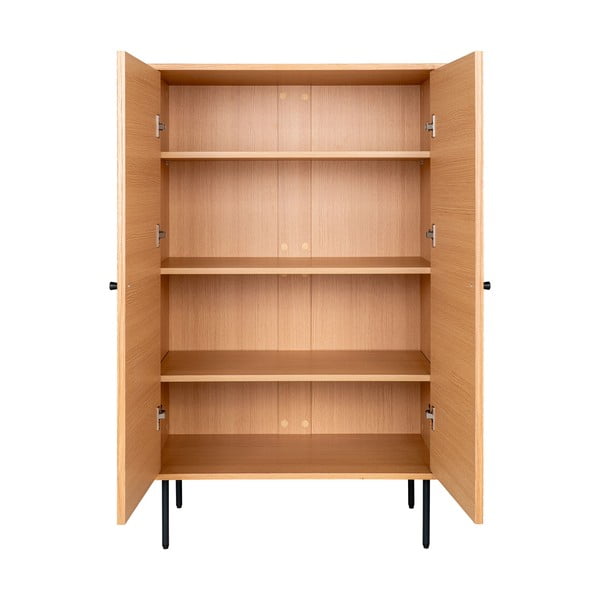 Шкафче от декор от дъб  в естествен цвят 80x130 cm Kyoto – House Nordic-image-3