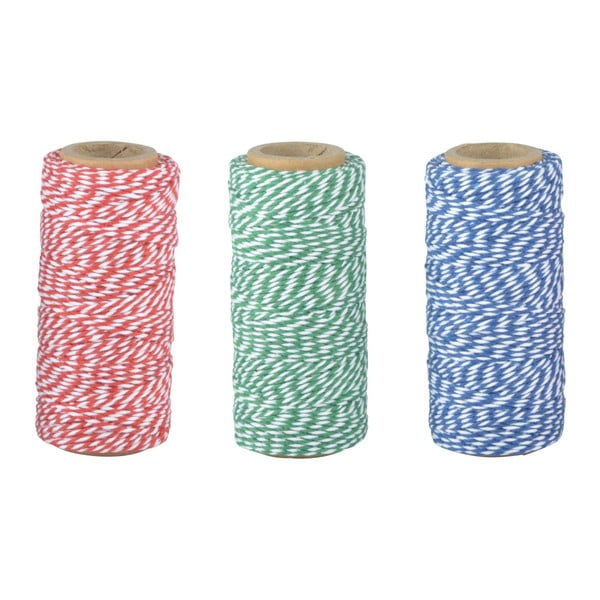 Комплект от 3 памучни градински въжета Цветове - Esschert Design