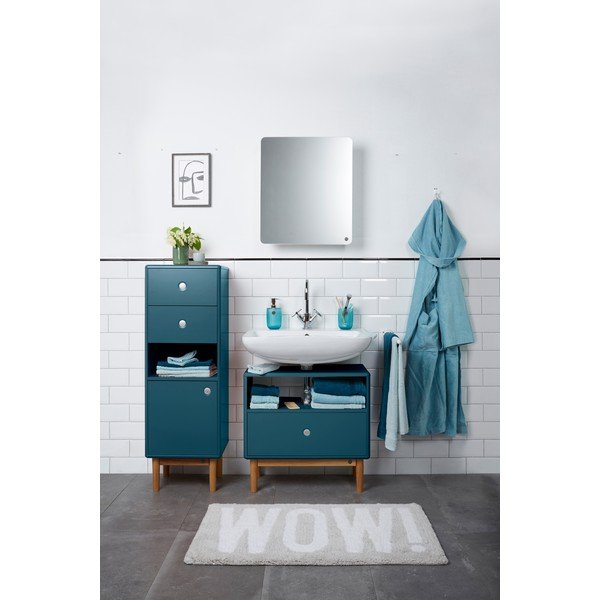Висящ шкаф за баня с огледало в цвят петрол 50x58 cm Color Bath - Tom Tailor-image-1