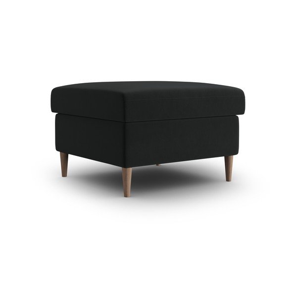 Черна кадифена табуретка Kyoto – Cosmopolitan Design-image-1