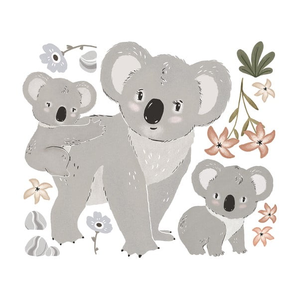 Лист със стикери 54x46 cm Koalas Family - Lilipinso