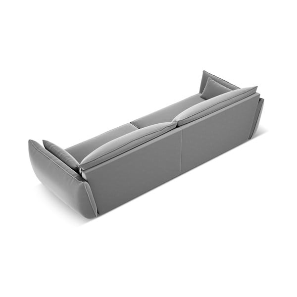 Светлосив кадифен диван 248 cm Vanda – Mazzini Sofas-image-3