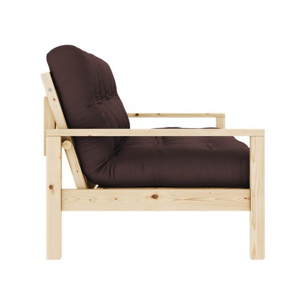 Тъмнокафяв разтегателен диван 205 cm Knob - Karup Design-image-4