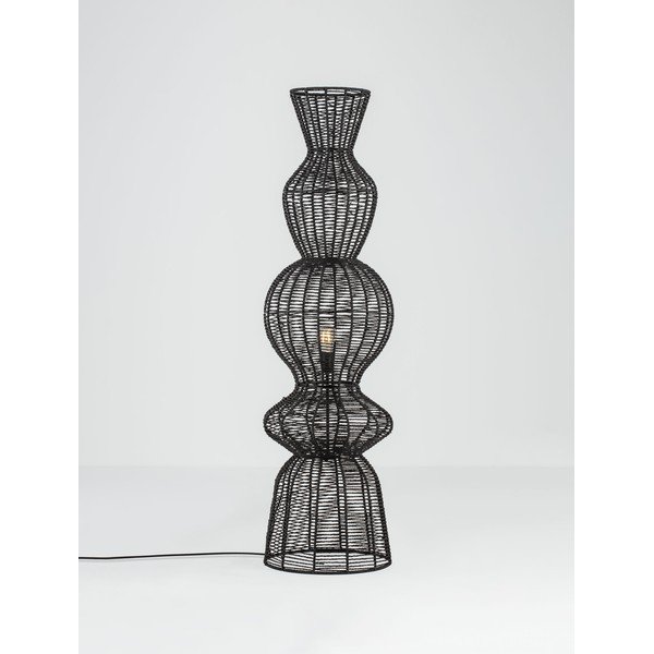 Матово черно въжена подова лампа (височина 136 cm) Breena – Nova Luce-image-4