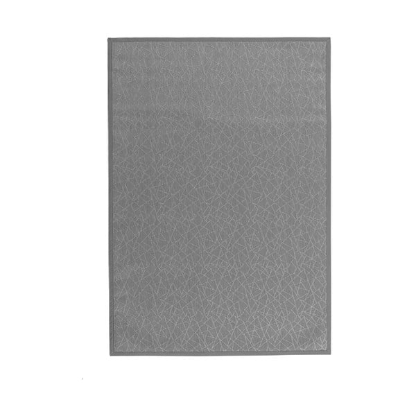 Светлосив килим от PVC  140x200 cm Geo Silver – Casa Selección