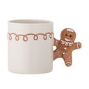 Кремава глинена чаша с коледен мотив 350 ml Ginnie – Bloomingville