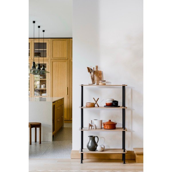 Стелаж от декор от дъб  в естествен цвят 80x127x35 cm Teidi – noo.ma-image-1