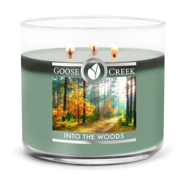 Ароматна свещ Into the Woods в стъклена кутия, 35 часа горене - Goose Creek