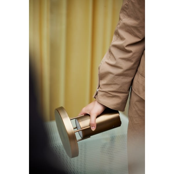 LED затъмняваща се настолна лампа бронзова (височина 20 cm) BringMe – Hübsch-image-3