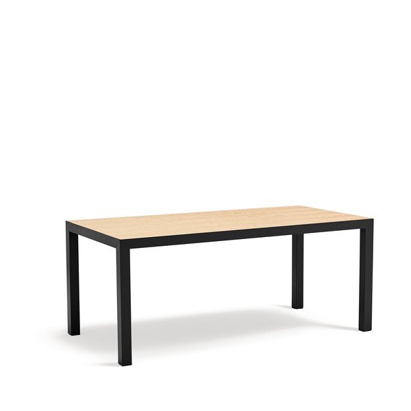 Трапезна маса с дъбова дървена плоскост 75x180 cm Alma – Teulat-image-2