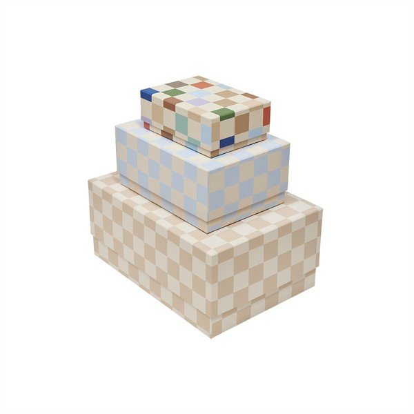 Картонени детски кутии за съхранение в комплект 3 бр. 31x22x14 cm Mana – OYOY Mini