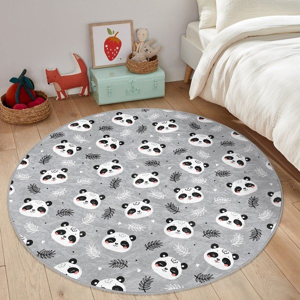 Сив детски килим ø 120 cm Comfort - Mila Home-image-4