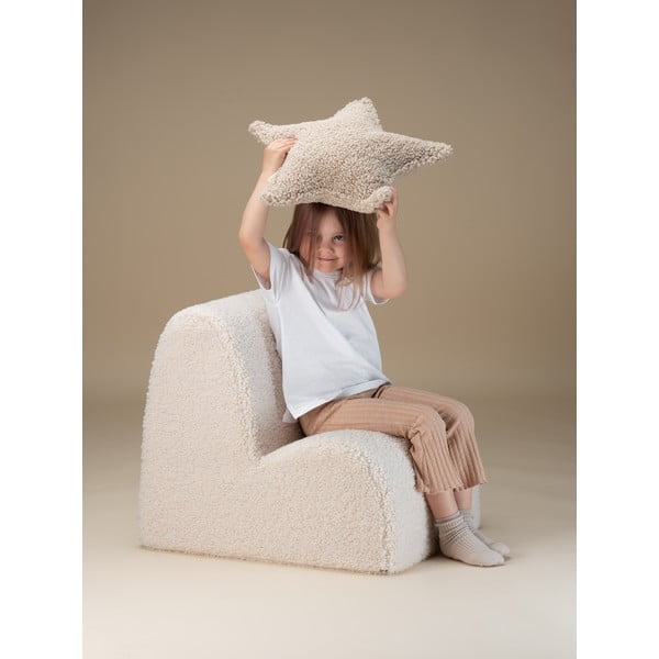Кремав детски стол от букле Cloud – Wigiwama-image-3