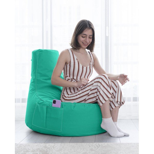 Тюркоазе пуф EVA Sport - Floriane Garden-image-4