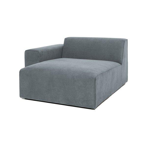 Сив модулен диван от рипсено кадифе (ляв ъгъл) Sting – Scandic-image-1