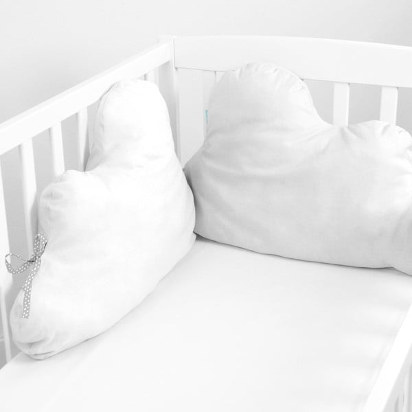 Бяла памучна калъфка за матрак за детско легло Mr Fox. , 60 x 40 cm Nube - Mr. Fox-image-1