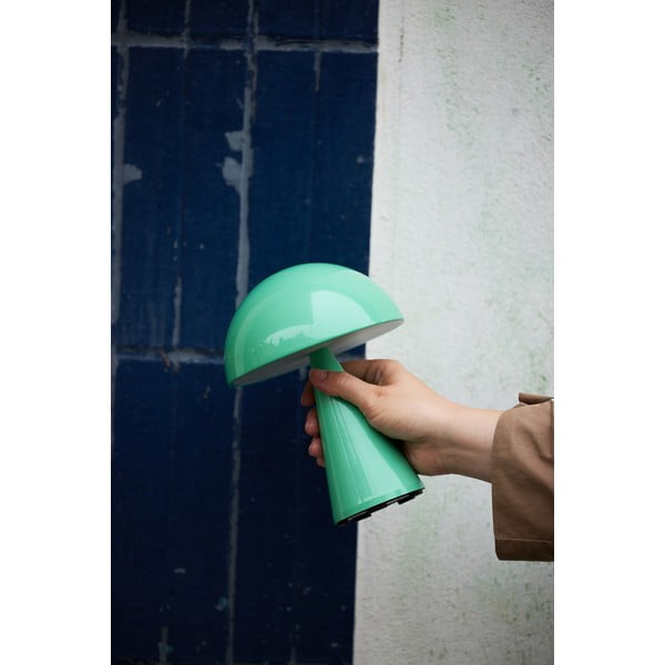 LED затъмняваща се настолна лампа в цвят мента (височина 20 cm) Mush – Hübsch-image-4