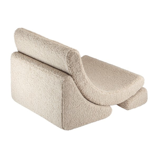 Светлокафяв детски стол от букле Moon – Wigiwama-image-2