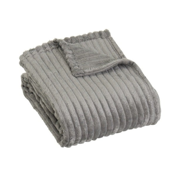 Сиво одеяло от микроплюш 130x160 cm Fur Velvet – Casa Selección