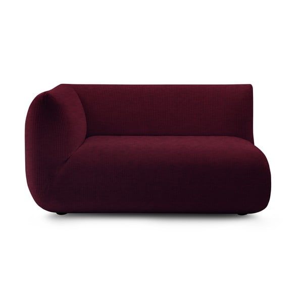 Модулен диван от рипсено кадифе в цвят бордо (ляв ъгъл) Lecomte – Bobochic Paris