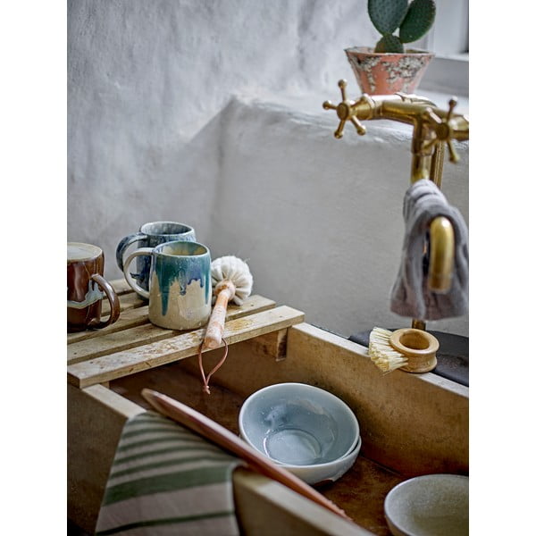 Синьо-бежова глинена чаша 450 ml Yori – Bloomingville-image-2