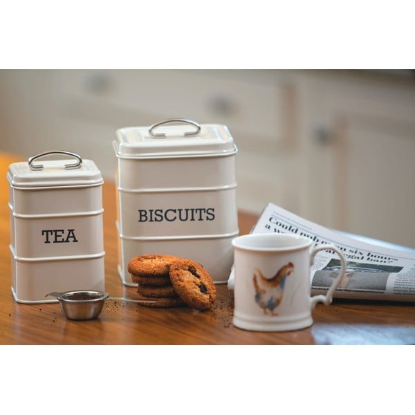 Стоманена кутия за чай Living Nostalgia – Kitchen Craft-image-2