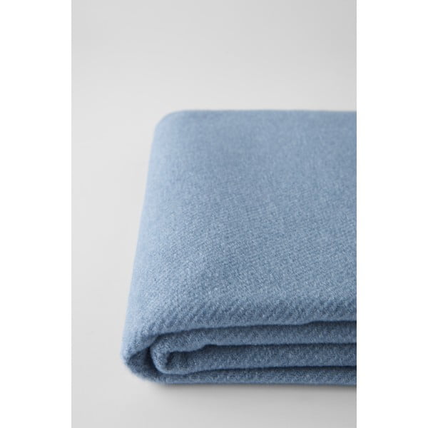 Синьо одеяло със съдържание на памук Basics, 140 x 180 cm Plain - Euromant-image-1