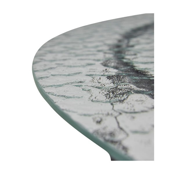 Черна кръгла масичка за кафе със стъклен плот ø 80 cm Orbit – Hübsch-image-4