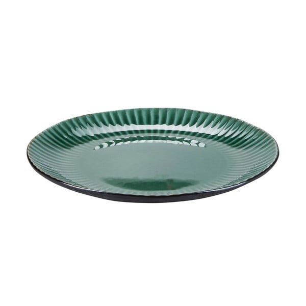 Зелена керамична чиния , ø 27 cm Birch - Bahne & CO
