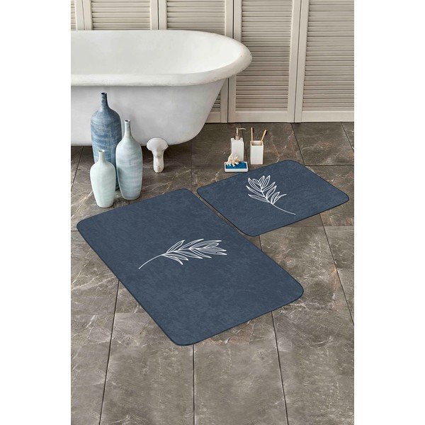 Сини килими за баня в комплект 2 бр. 60x100 cm – Mila Home-image-3