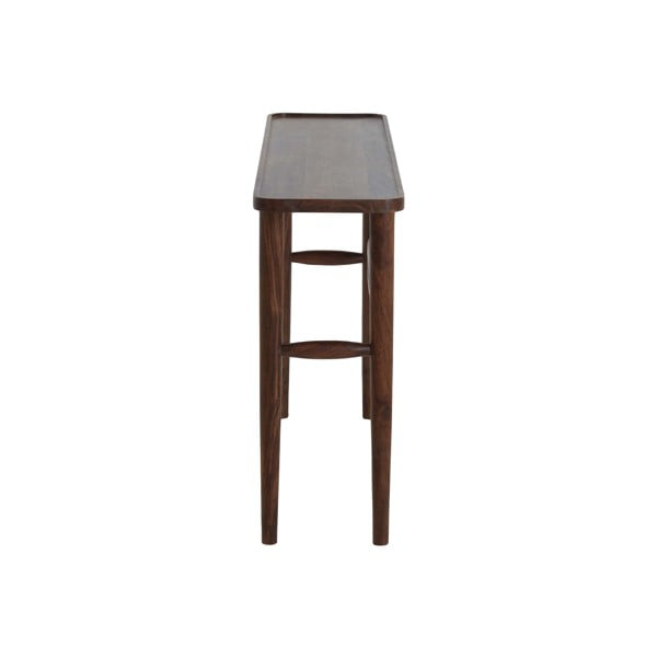 Кафява конзолна маса от масивна акация 30x120 cm Qiano – Light & Living-image-3