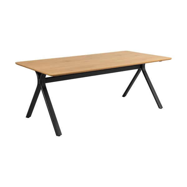 Трапезна маса с дъбов плот 100x200 cm Bristol – Actona