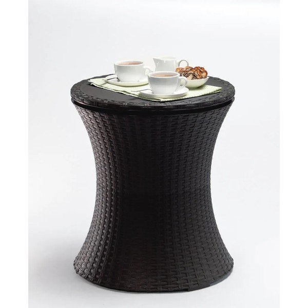 Кръгла градинска маса с тавичка за лед 49.5x49.5 cm Cool – Keter-image-4