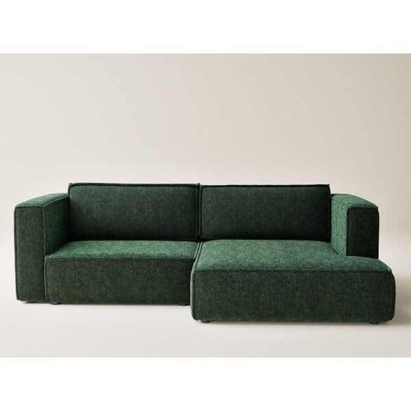 Тъмнозелен шенилов сгъваем/с място за съхранение ъглов диван (десен ъгъл) Velto – Maison de Rêve-image-2