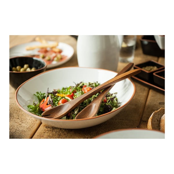 Комплект от 2 черпака за салата от акациево дърво Socoro - Premier Housewares-image-2