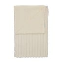 Кремаво одеяло от микроплюш 130x170 cm Cosy Ribbed – Catherine Lansfield