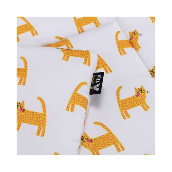 Комплект за детско легло в бяло и оранжево Sweet Dreams - Yellow Tipi-image-3