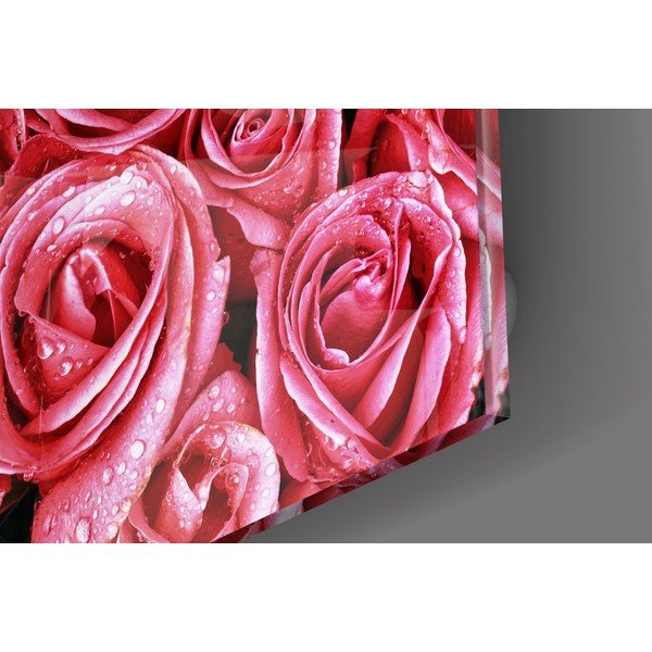 Стъклена картина Розови рози - Insigne-image-2