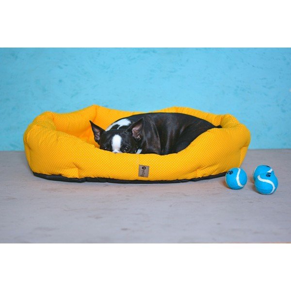 Жълто памучно легло 75x60 cm Sunny - Petsy-image-3