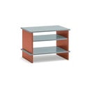 Нощно шкафче с рафтове тухлен/сиво Inari – Teulat