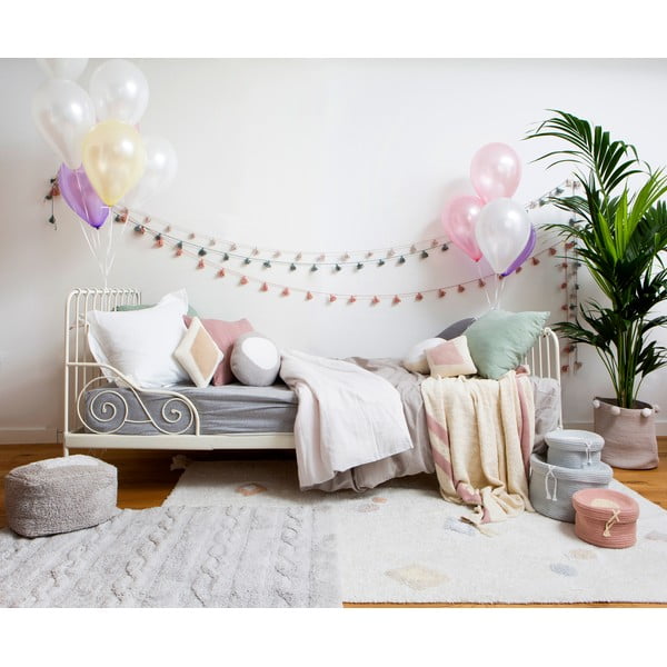 Кремав ръчно изработен памучен детски килим подходящ за пране 140x200 cm Kim – Lorena Canals-image-1