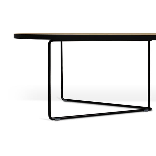 Масичка за кафе с дъбов плот 136x60 cm - TemaHome-image-4